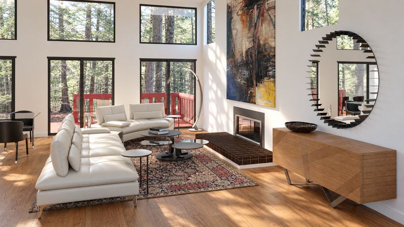 California Mountain Home, design visualization