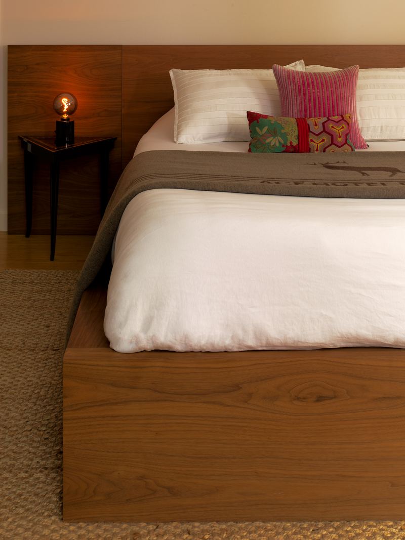 Bed with layered linens