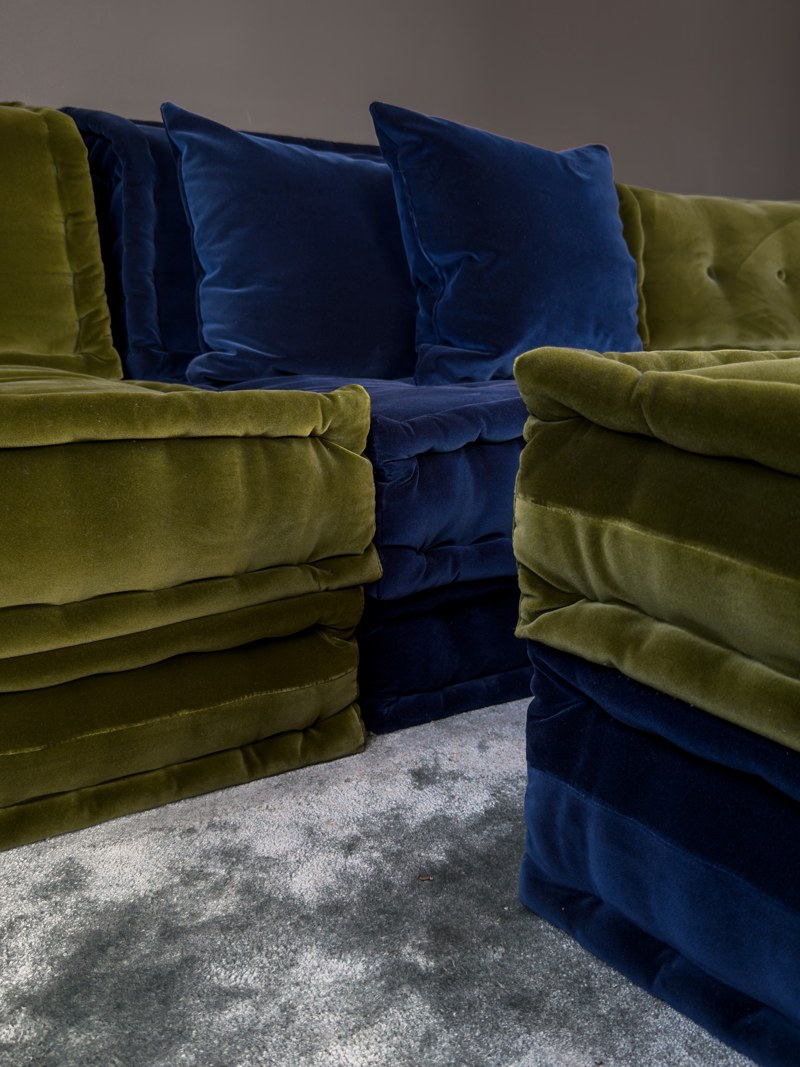 A close study of velvet seating
