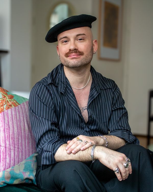 Mazen Eshak, founder of Mazen Designs, at home